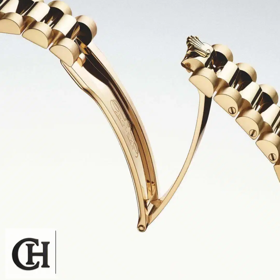 Rolex datejust gold gold clasp and bracelet