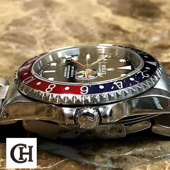 Rolex GMT-Master II 16710 Rolex Submariner GMT-Master II 16710 Blue & Red Bezel Silver Crown Pusher