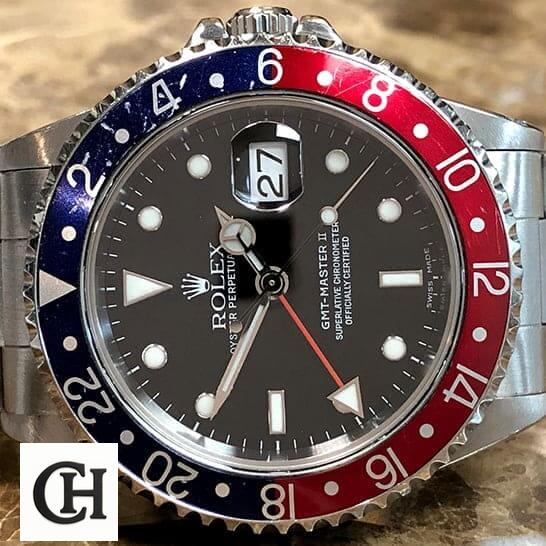 Rolex GMT-Master II 16710 Rolex Submariner GMT-Master II Red & Blue Bezel Black Dial 16710