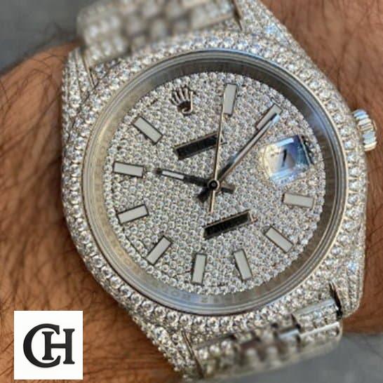 Rolex Datejust 116334 Rolex Datejust 116334 Iced Out Gem-Set Bezel