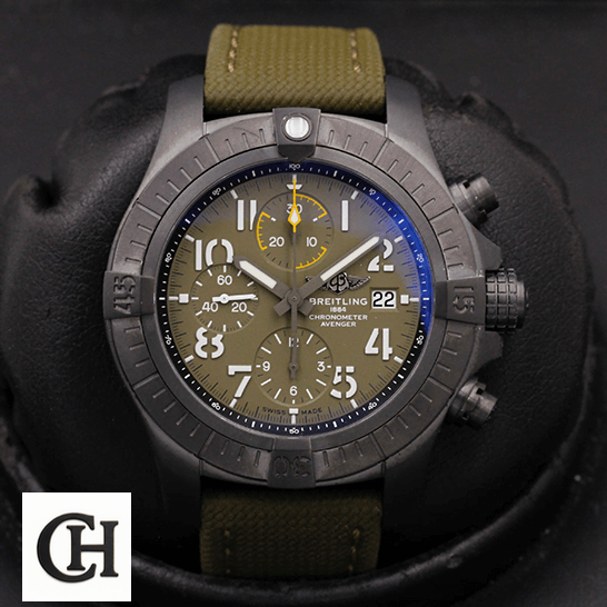 Breitling Avenger Night Mission V13317101L1X1 "Titanium" Premium breitling avenger chronograph 45 night mission V13317101L1X1 dial breitling_avenger_chronograph_45_night_mission_V13317101L1X1_dial