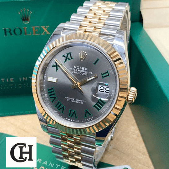 Rolex Datejust 36 Grey Romen Numerial Dial in the box