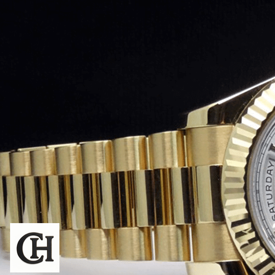 Rolex Day-Date 218238-0037 Precision Edition rolex day date 218238 0037 tiltedleft 1 Rolex Day-Date II Gold 218238-0037 Oyster Jubilee