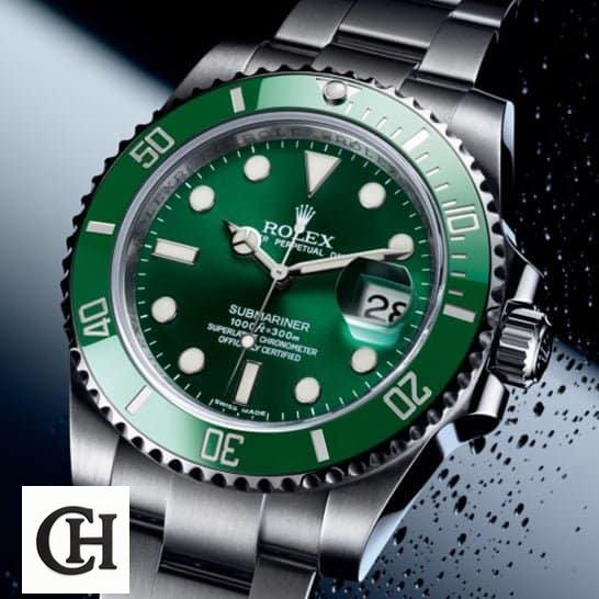 Rolex Submariner Blaken 116611N Rolex Blaken Submariner Green Bezel black crown pusher