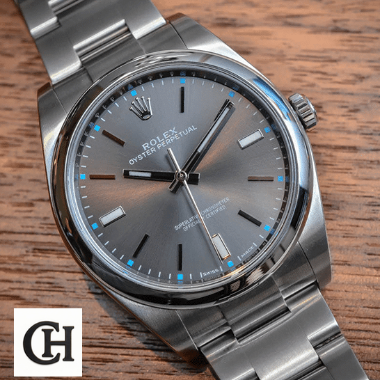Rolex Datejust 114300 Oyster Perpetual "Steel Case" Quality Rolex Datejust Perpetual 114300 dial is a dark rhodium grey with luminescent hands and hour markers
