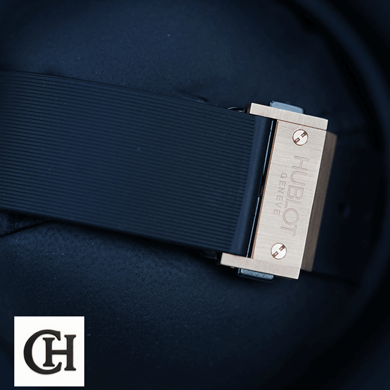 Hublot Big Bang Blue Rubber Bracelet Steel Case blue background