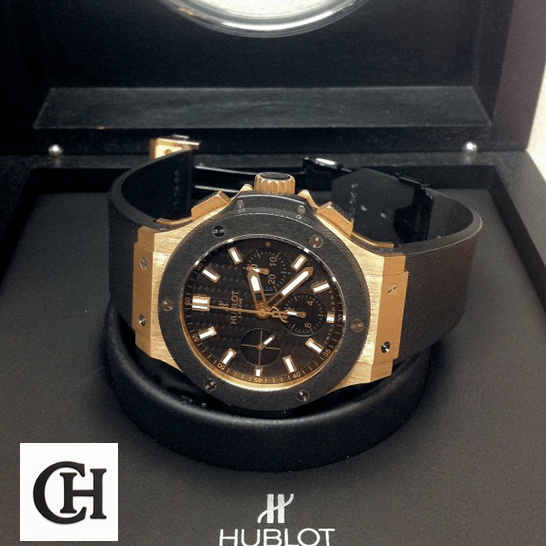 Hublot Big Bang 301.PM_.1780.RX Gold Case in the box side view