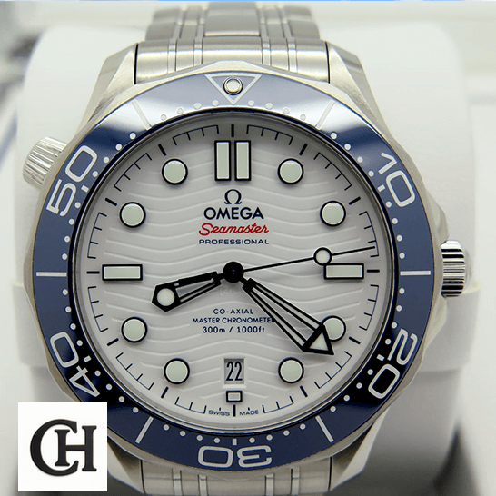 Omega Seamaster 233.30.41.21.01.001 Omega Seamaster Co Axıal White Dial Blue Bezel in the box