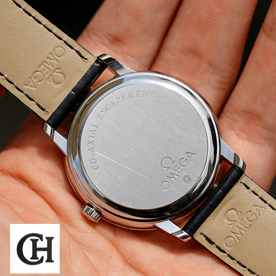 Omega De Ville Prestige 424.10.40.20.02.001 Omega De Ville 424.53.40.21.04.001 Stainless Steel Clasp on the hand