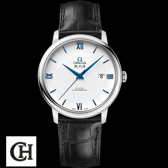 Omega De Ville Prestige 424.10.40.20.02.001 Omega De Ville Prestige 424.53.40.21.04.001 White Dial black background