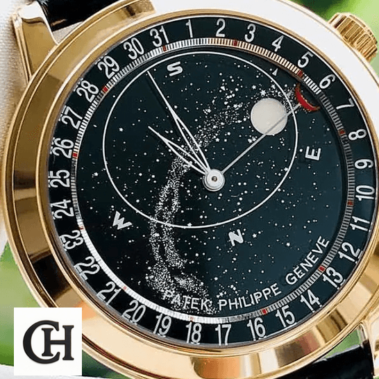 Patek Philippe Grand Complications 6102R-001 Patek Philippe 6120_001 Celestial Rose Gold Black Dial front view