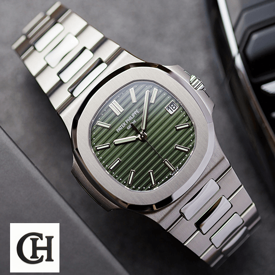 Patek Philippe Nautilus Steel 5711_1A-014 Green Dial front view