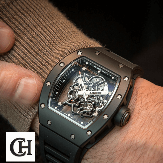 Richard Mille RM 055 Richard Mille RM055 Skeleton Black on the wrist