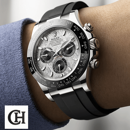 Rolex Cosmograph Daytona 116519LN Rolex Daytona M116519LN Black Rubber on his arm