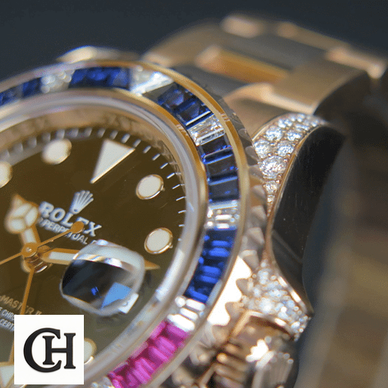 Rolex GMT-Master II 126755SARU "Diamond Bezel" Rolex GMT-Master II 126755SARU Gem-Set Bezel