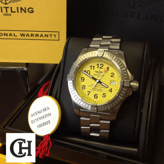 Breitling Avenger II Seawolf A17331 "Yellow Dial" Perfect Edition A17330 dial man yelloow Breitling Avenger II Seawolf A17331 "Yellow Dial" Perfect Edition A17330 dial man yelloow