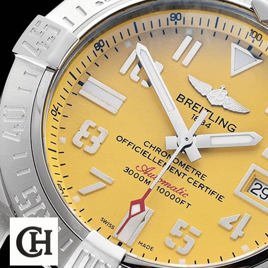 Breitling Avenger II Seawolf A17331 "Yellow Dial" Perfect Edition A17330 man yellow dial Breitling Avenger II Seawolf A17331 "Yellow Dial" Perfect Edition A17330 man yellow dial