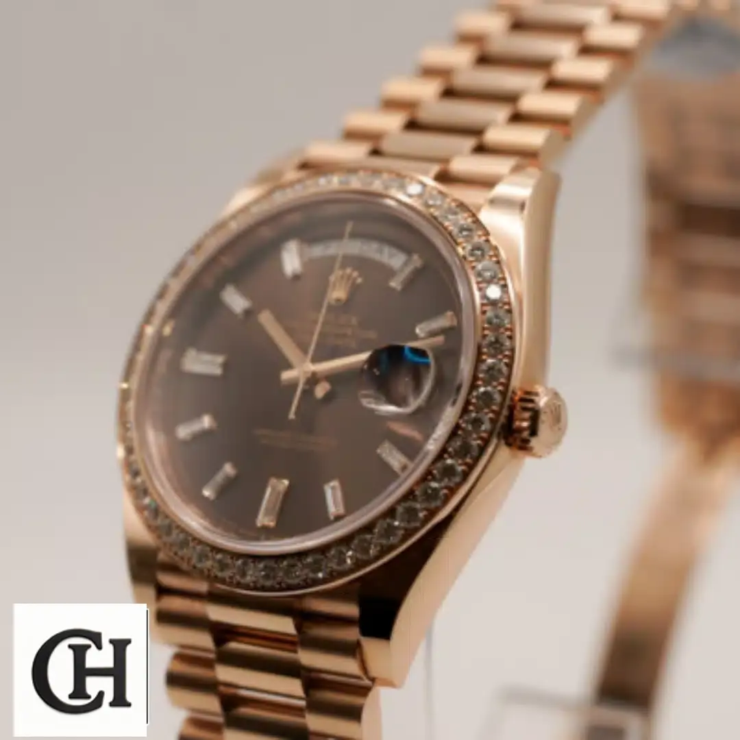 Rolex Day-Date 40 Rose Gold Crown Pusher 228345RBR