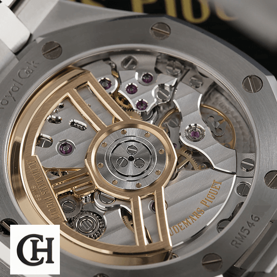 Audemars Piguet Royal Oak 15500 Stainless Steel Case mechanism view