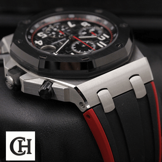 Audemars Piguet Royal Oak Steel Case Black Rubber BRacelet in the box