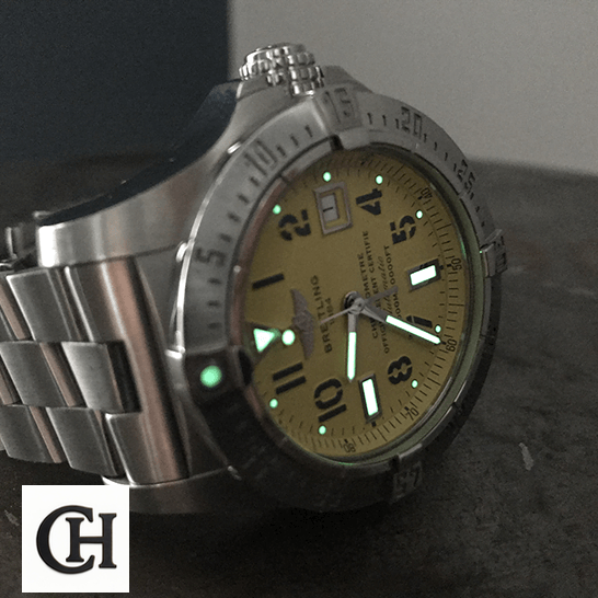 Breitling Avenger II Seawolf A17331 "Yellow Dial" Perfect Edition breitling aeromarine avenger seawolf lume breitling_aeromarine_avenger_seawolf_lume