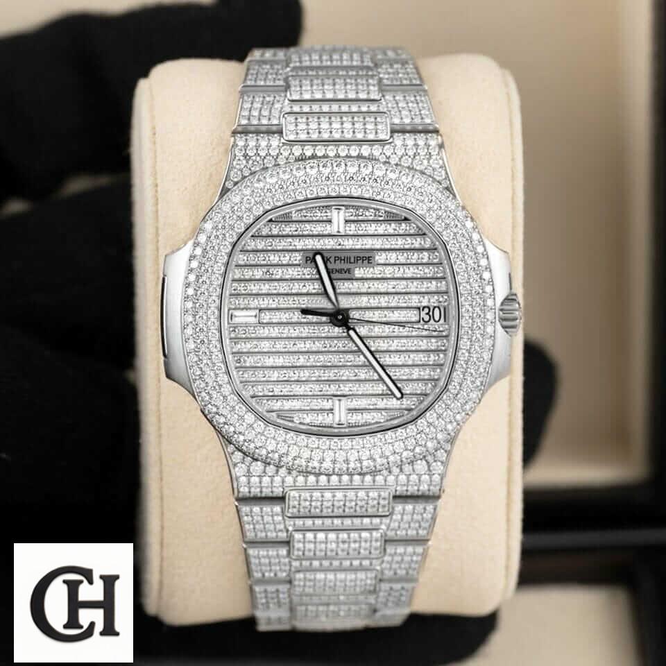 Patek Philippe Nautilus 5719/10G-010 "Diamond" patek 5719 diamond replica3 patek-5719-diamond-replica3