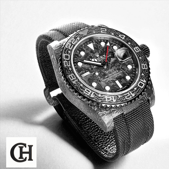 Rolex DiW NTPT Carbon Textile Bracelet