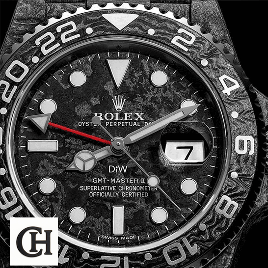 Rolex DiW NTPT Carbon Black Bezel