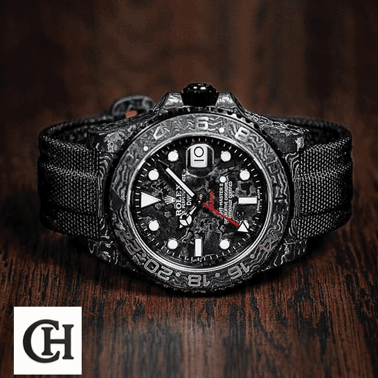 Rolex DiW NTPT Carbon Black on the table
