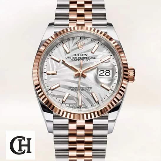 Rolex Datejust 126231 "Two Tone" Authentic 1 10 Rolex Datejust 36 126231-0033 Slate Color Dial Fluted Bezel
