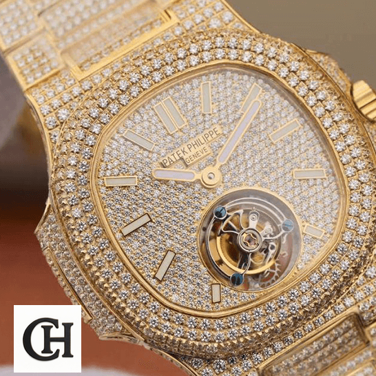 Patek Philippe Nautilus 5711/1A-018 Patek Philippe Diamond Dial Torbillion front view