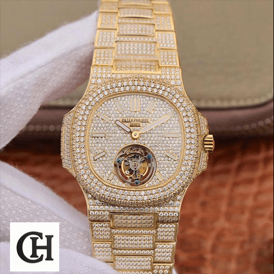 Patek Philippe Nautilus 5711/1A-018 Patek Philippe 5711 Tourbillion Diamond Dial fornt view