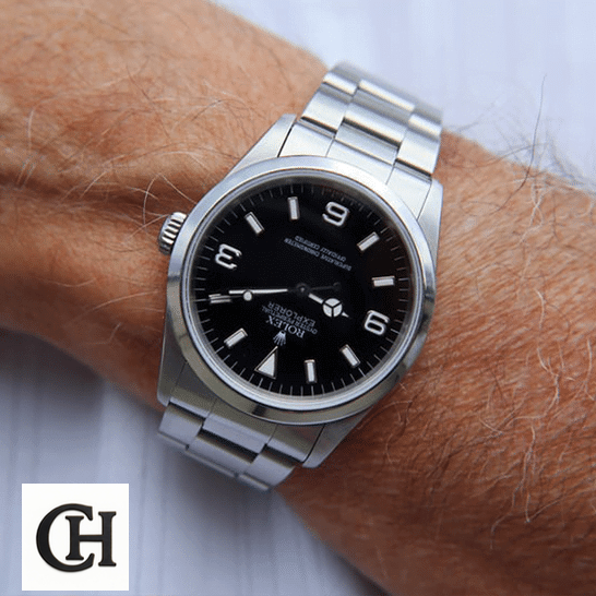 Rolex Explorer 124270 Rolex Explorer 124270 Stainless Steel Oyster on his arm