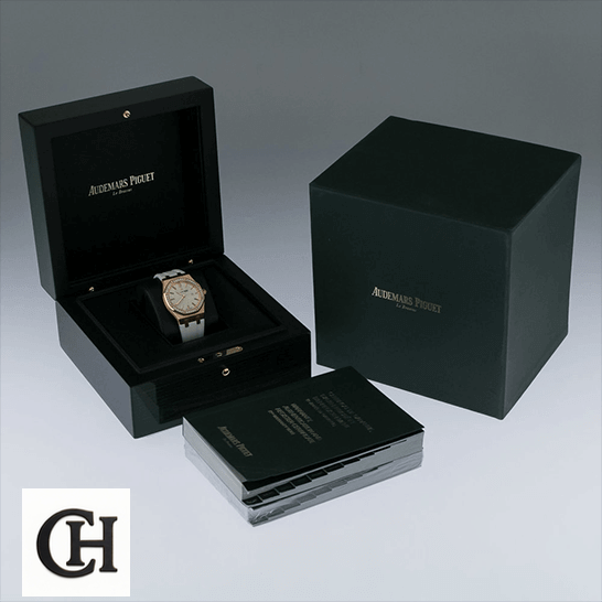 Audemars Piguet Royal Oak 67540OK.ZZ.D010CA.01 True unitedluxury lady watch box 1 Audemars Piguet Royal Oak White Dial in the ap box