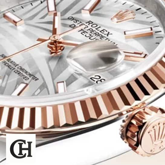 Rolex Datejust 126231 "Two Tone" Authentic w2 Rolex Datejust 36 126231-0033 Rose Gold Fluted Bezel and Fluted Crown Pusher
