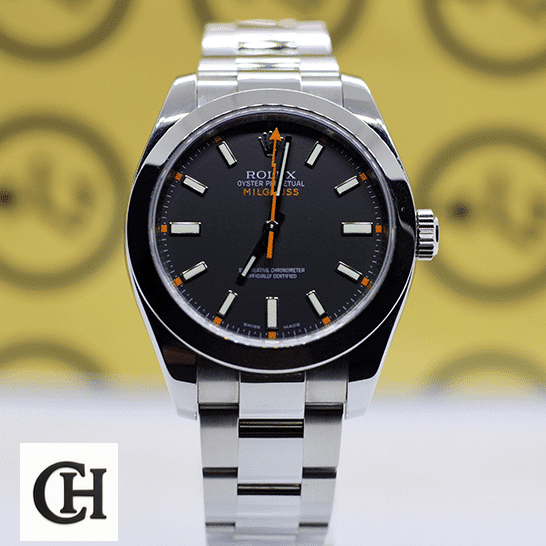 Rolex Milgauss 116400 "Black Dial" Supreme Rolex Milgauss 116400 Stainless Steel Case & Bracelet Black Dial