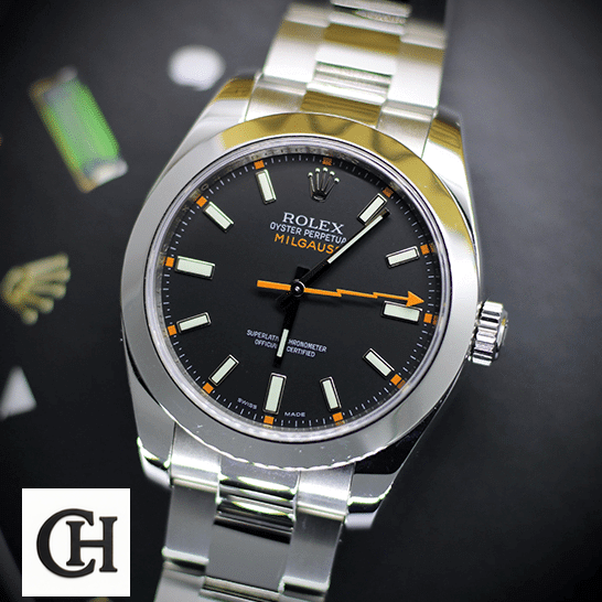 Rolex Milgauss 116400 "Black Dial" Supreme Rolex Milgauss 116400 Black Dial Oyster