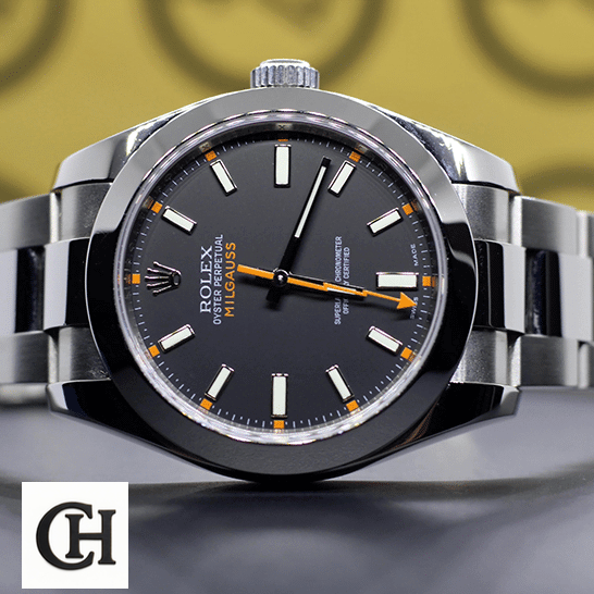 Rolex Milgauss 116400 "Black Dial" Supreme rolex milgaussi blac man 1 Rolex Milgauss 116400 Black dial with Luminous stick indices