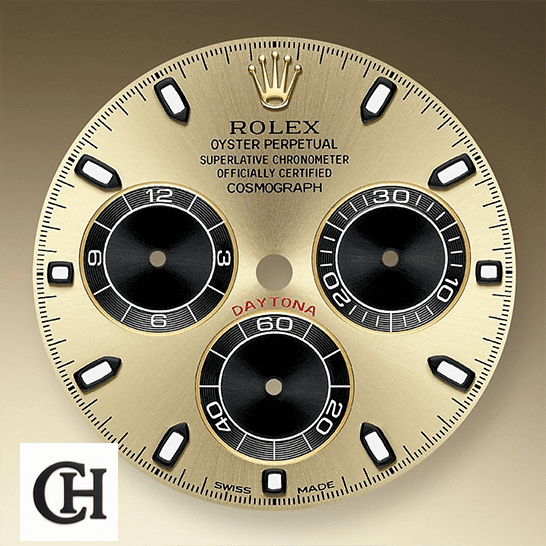 Rolex Daytona Cosmograph 116508 Rolex Daytona 116518LN Black & Gold Dial on the Rolex Logo