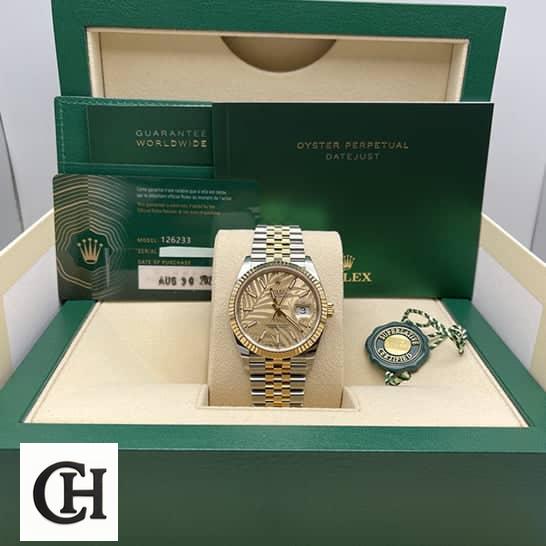 Rolex Datejust 126238 Rolex Datejust 36 126231-0033 Yellow Gold Dial in the Green Rolex Box