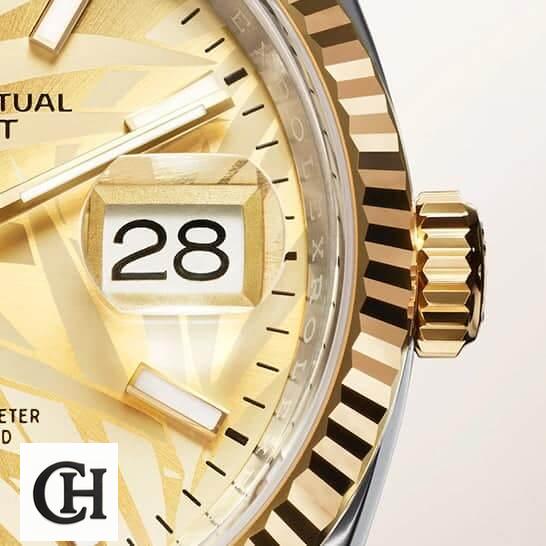 Rolex Datejust 126238 Rolex Datejust 36 126231-0033 Yellow Gold Fluted Bezel & Crown Pusher