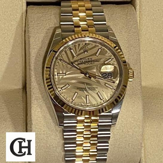 Rolex Datejust 126238 Rolex Datejust 36 126231-0033 Yellow Gold Fluted Bezel