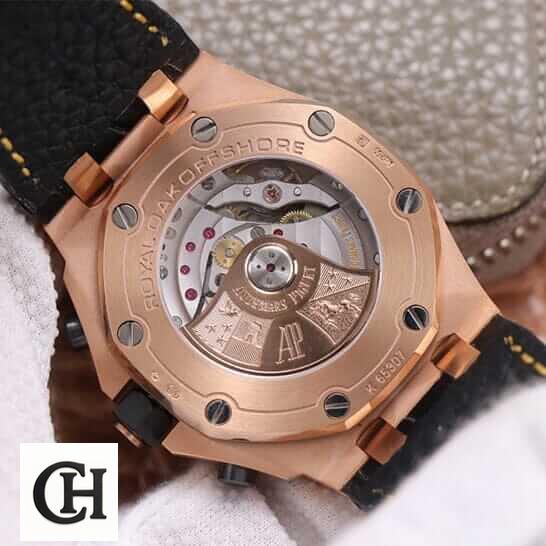 Audemars Piguet Royal Oak Offshore 26401RO.OO.A002CA.01 "Rose Gold" Ultra Realistic ap leather strap gold back ap-leather-strap-gold-back