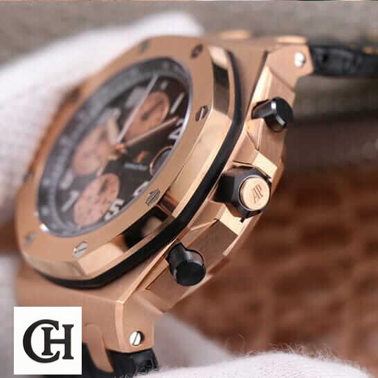 Audemars Piguet Royal Oak Offshore 26401RO.OO.A002CA.01 "Rose Gold" Ultra Realistic ap leather strap gold right Audemars Piguet Royal Oak Offshore 26401RO.OO.A002CA.01 "Rose Gold" Ultra Realistic ap leather strap gold right