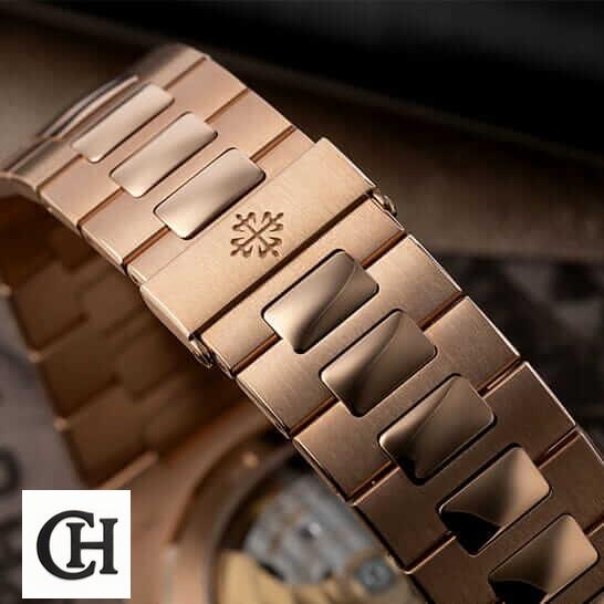 Patek Philippe Nautilus Chronograph 5980/1R-001 "Rose Gold Black Dial" Edition patek philippe nautilus rose black dial 3 Patek Philippe Nautilus Rose Gold Bracelet closed clasp