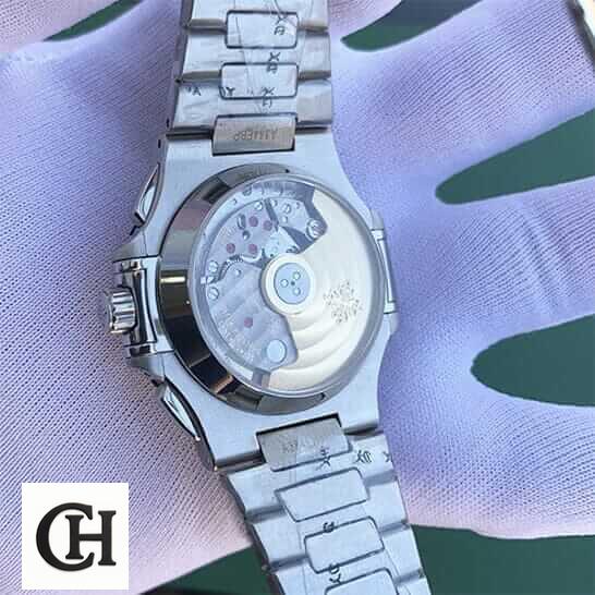 Patek Philippe Nautilus Chronograph 5980/1A-019 Patek Philippe Stainless Steel Case upside view