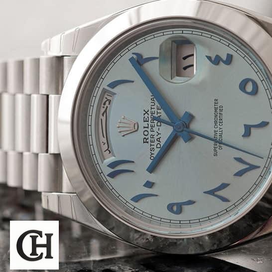 Rolex Day-Date 228206 Rolex DayDate 40 228206 Turquoise Dial & Arabic indices