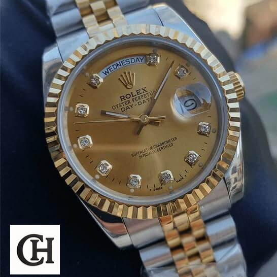 Rolex Day-Date 128238 "Yellow Gold" High-End rolex day date 38mm mop replica5 Rolex Day-Date 128238 MOP Diamond Indices
