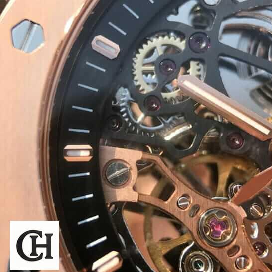 Audemars Piguet Royal Oak Skeleton vlose analog view
