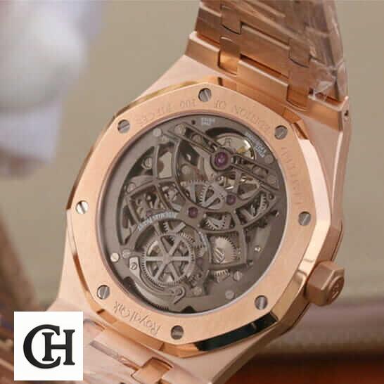 Audemars Piguet Rose Gold Skeleton upside view